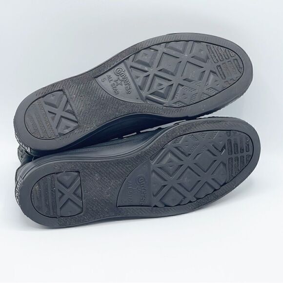 Converse All Star Chuck Taylor black on black high too sneakers - Kids 5 - Picture 11 of 11